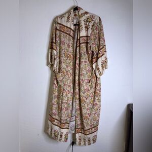 NATURAL LIFE Floral Kimono L/XL